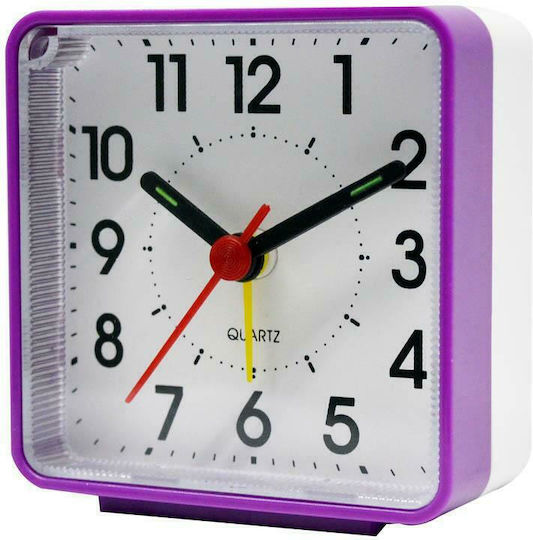Ankor Tischuhr Lila mit Wecker Purple 799749