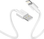 Dudao L1L USB-A zu Lightning Kabel Weiß 1m