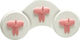 Viobrass Plastic Kids Wall Mounted Hanger with Hooks Elephants Pink 44.6x21cm