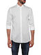 Replay Men's Shirt Long Sleeve Cotton White