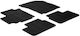 Gledring Set of Front and Rear Mats 4pcs for Fiat Sedici 2007 Black