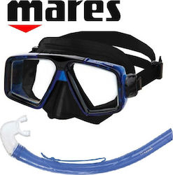 Mares Silicone Diving Mask Set with Respirator Starfish Silicone Set Black SET