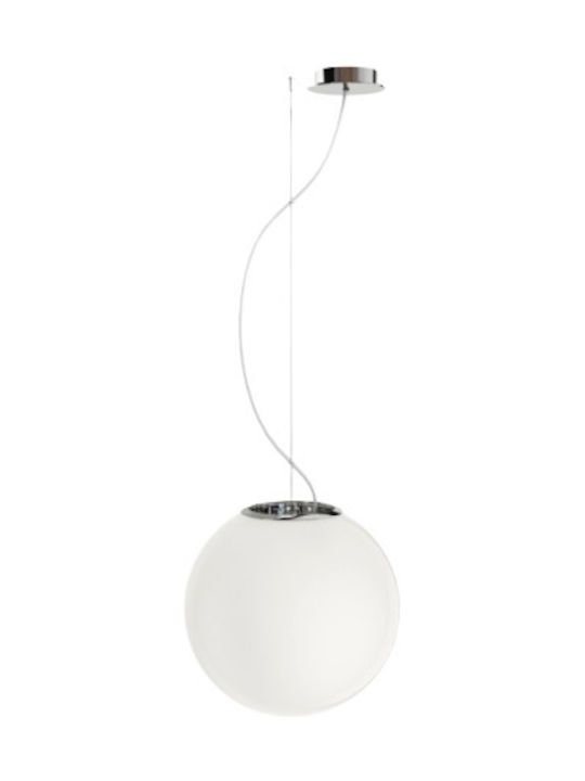 Rendl Light Studio Lunea 30 Pendant Light Suspension for Socket E27 White