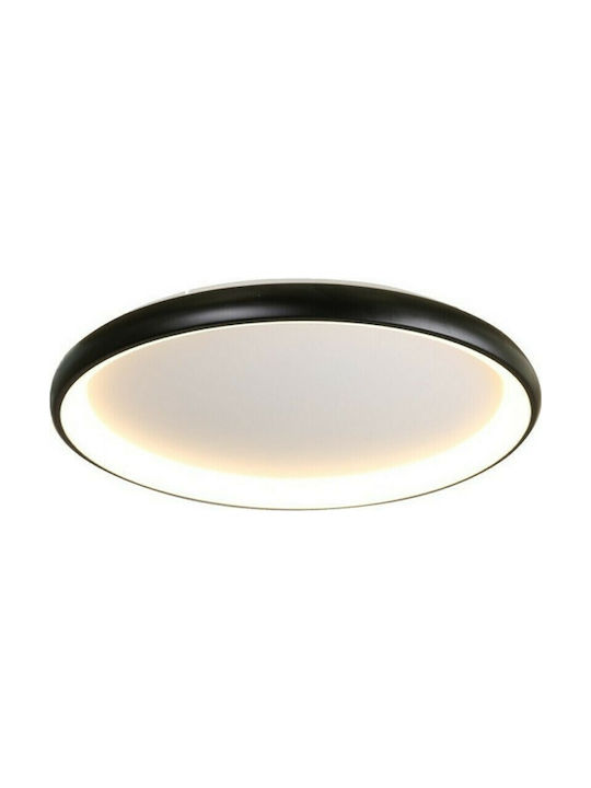Aca Modern Metallic Ceiling Mount Light with Integrated LED in Black color 81pcs