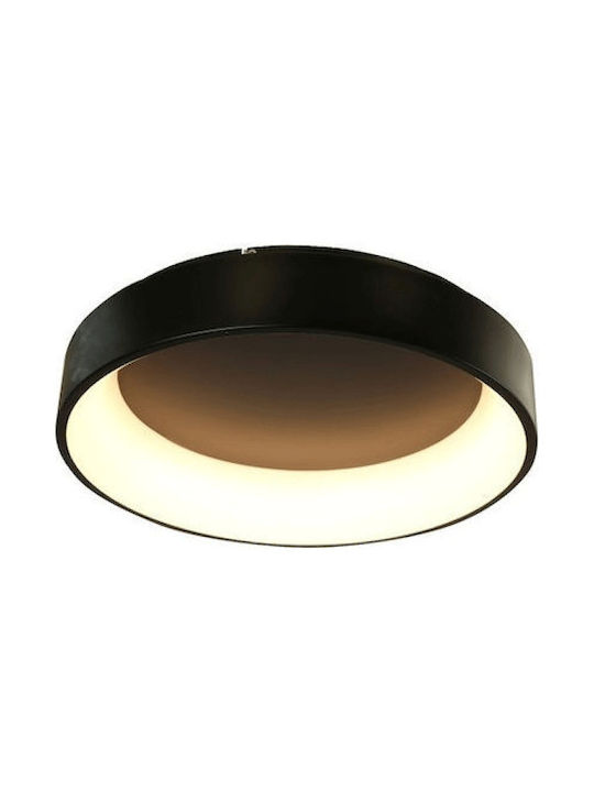 Aca Modern Metall Deckenleuchte mit integriertem LED in Schwarz Farbe 60Stück