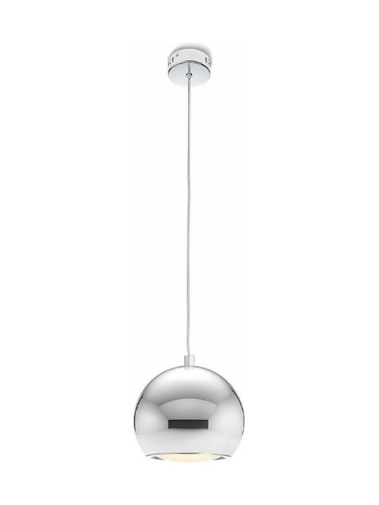 Rendl Light Studio Margo Pendant Light LED with Warm White Light Silver