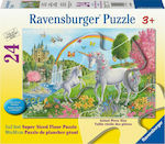 Детски Пъзел Prancing Unicorns за 3++ Години 24бр Ravensburger