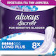Always Discreet Long Plus Γυναικείες Σερβιέτες Ακράτειας Κανονικής Ροής 5 Σταγόνες 8τμχ