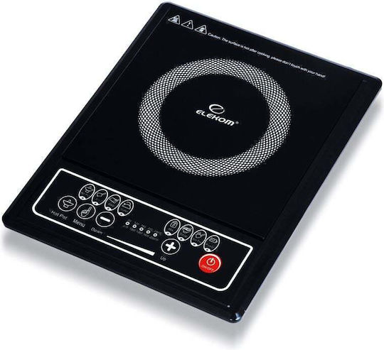 Elekom Induction Countertop Single Burner Black