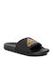 Adilette Cloudfoam Plus Logo Men's Slides Gold Metallic