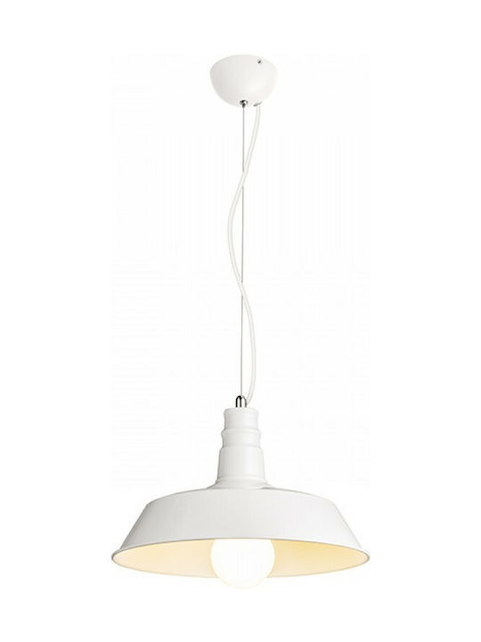 Rendl Light Studio Goldie 36 Pendant Light Single-Light Bell for Socket E27 White