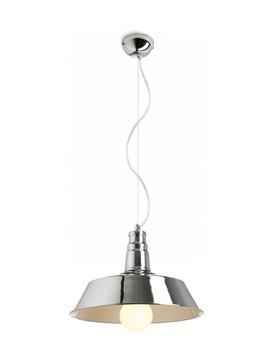 Rendl Light Studio Goldie 36 Pendant Light Single-Light Bell for Socket E27 Silver