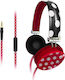 eKids MF-M48 Жични On Ear Слушалки Червени