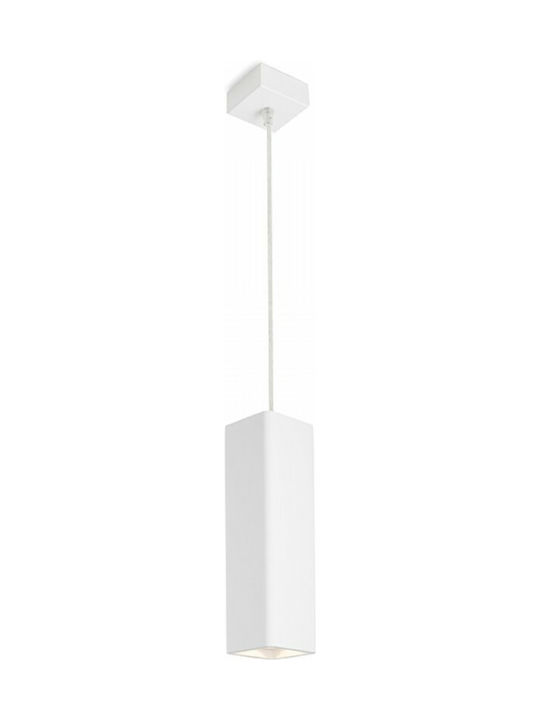 Rendl Light Studio Jack RC Pendant Hängende Deckenleuchte Einfaches Licht für Fassung GU10 Weiß