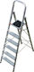 Viovas Leiter Aluminium mit 5+1 Stufen 126cm