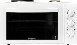 Davoline Star 3506 Ηλεκτρικό Φουρνάκι 38lt με 2 Εστίες Λευκό