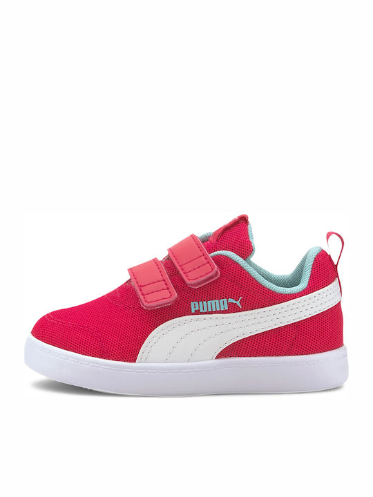 Courtflex Mesh Παιδικά Sneakers με Σκρατς Φούξια