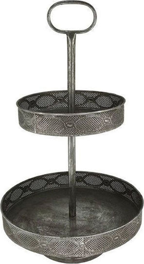 Marhome Metallic Black Decorative Platter