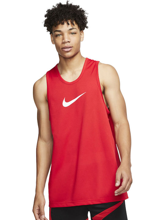 Nike Ανδρική Μπλούζα Dri-Fit Αμάνικη Κόκκινη