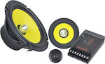 Ground Zero Set Auto-Lautsprecher Autolautsprecher 6.5" mit 180W RMS (3 Weg)