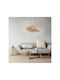 Zambelis Lights Hängelampe Beige Raster mit Fassung E27 80cm.
