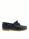 Lumberjack Men's Leather Boat Shoes Blue