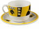 Fanatics ΑΕΚ Porcelain Tea Cup Set Yellow