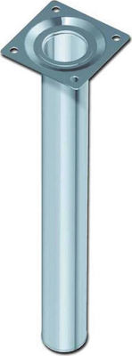 Element-System Πόδι Επίπλου από Αλουμίνιο Κατάλληλο για Τραπέζι με Ρεγουλατόρο σε Ασημί Χρώμα 3x3x70cm 4τμχ