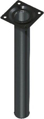 Element-System Πόδι Επίπλου από Μέταλλο Κατάλληλο για Τραπέζι με Ρεγουλατόρο σε Μαύρο Χρώμα 3x3x80cm 4τμχ