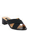 IQ Shoes Women's Sandals ZYT8238 Black with Chunky Low Heel