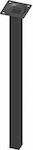 Element-System Πόδι Επίπλου από Μέταλλο Κατάλληλο για Τραπέζι σε Μαύρο Χρώμα 2.5x2.5x80cm 4τμχ