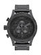 Nixon 51-30 Chrono Uhr Chronograph Batterie mit Schwarz