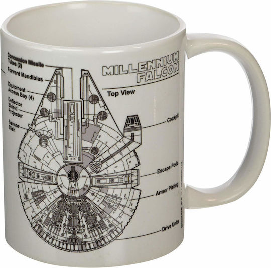 Pyramid International Star Wars-Millennium Falcon Sketch Mug Ceramic White 315ml