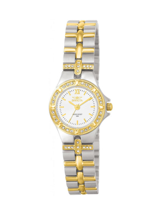 Invicta Wildflower Uhr mit Gold Metallarmband