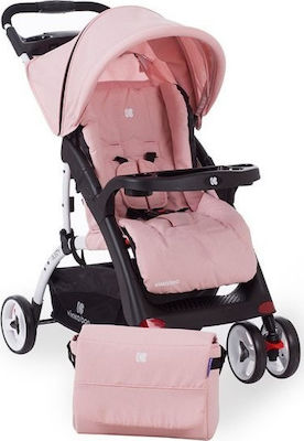 Kikka Boo Airy 2 in 1 2 in 1 Baby Stroller Suitable for Newborn Pink Melange 8.6kg