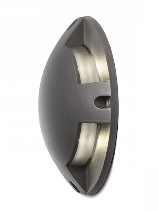 Rendl Light Studio Toptop IV Wandmontierte Außen-Deckenleuchte LED IP67 1W mit Warmweiß Licht 4εκ.