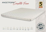 KS Kouppas Single Bed Foam Mattress Topper Complete 90x200x6cm