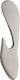 Zogometal Metal Wall Hanger NM Nickel Matt 4.34x16.5cm 1pc