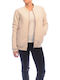 Pepe Jeans Women's Short Bomber Jacket for Winter Beige PL401260-321