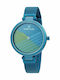 Daniel Klein Herrenuhr 30mm Batterie mit Blau Metallarmband