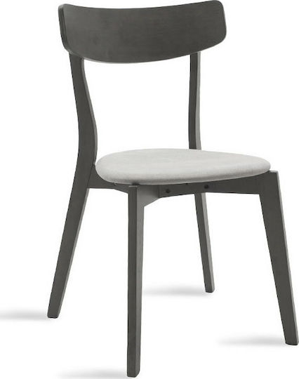 Toto Kitchen Wooden Chair Rustic Grey 45.5x51.5x77cm