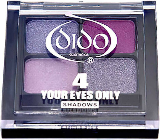 Dido Cosmetics Paletă Fard De Pleoape Cu 4 Culori În Formă Pudră Presată 7gr