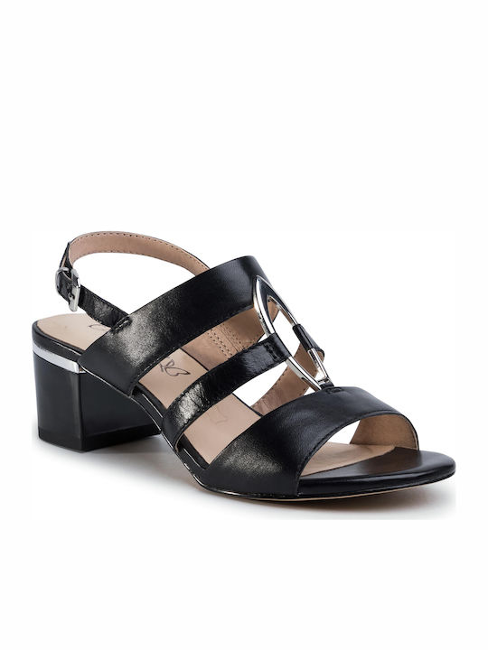 Caprice Leder Damen Sandalen in Schwarz Farbe 9-28208-24 022