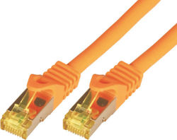 MCAB 3701 S/FTP Кат.7 Мрежов Кабел Ethernet 0.5м Оранжев