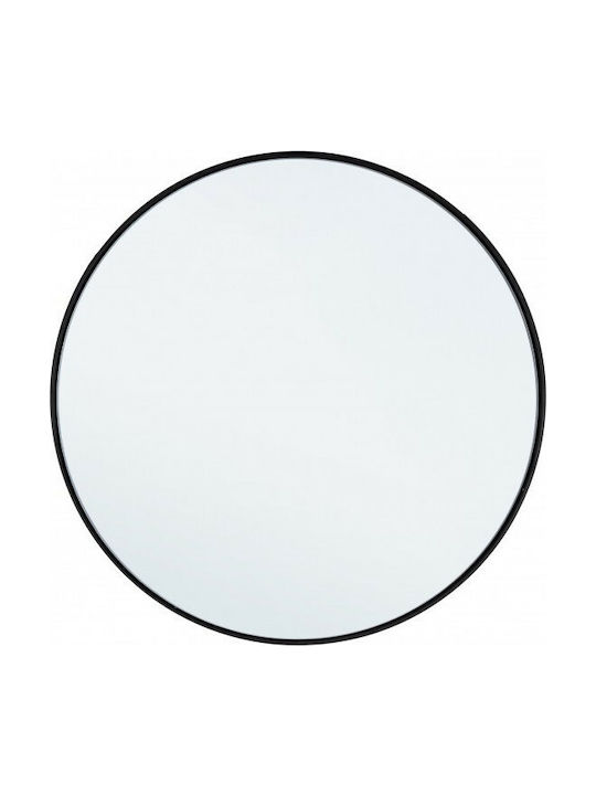 Bizzotto Wall Mirror with Black Metal Frame length 50cm