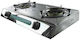 Elekom ЕК-Z2 Liquid Gas Countertop Double Burner Inox