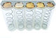 Metal Portable Coin Holder With 5 Coin Box Slots 13.50x3.5x7.50cm Eurocash 04