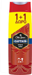 Old Spice Captain Shower Gel for Men for Hair & Body 2x400ml