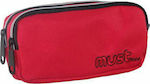 Must Monochrome Pencil Case with 2 Compartments Red