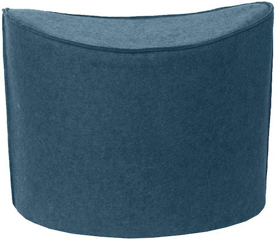 Σκαμπό Σαλονιού Επενδυμένο με Ύφασμα Jockey Navy Blue 60x33x46εκ.